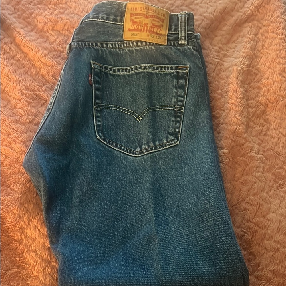 Levi's Men's Straight Fit Blue Jeans
